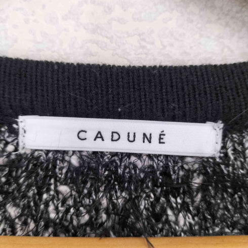 カデュネ CADUNE 配色ニットカーデ レディース JPN:38
